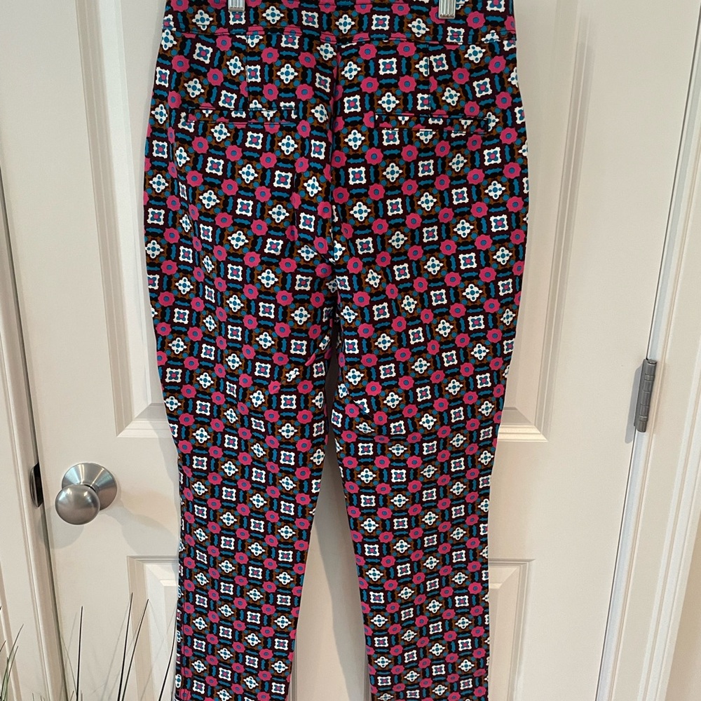 Anthropologie Maeve Colorful Geometric Patterned Pants